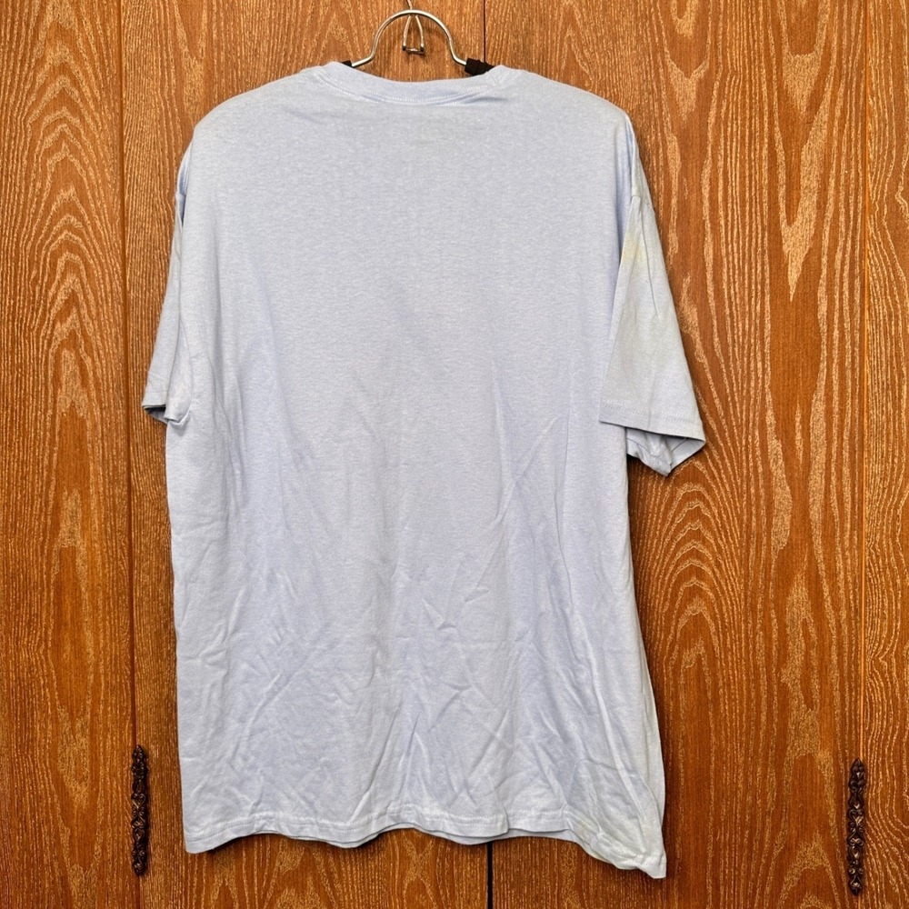 VTG World's Greatest Dad I Love U Grampa Graphic T-Shirt Light Blue Large 42-44 - Picture 2 of 7